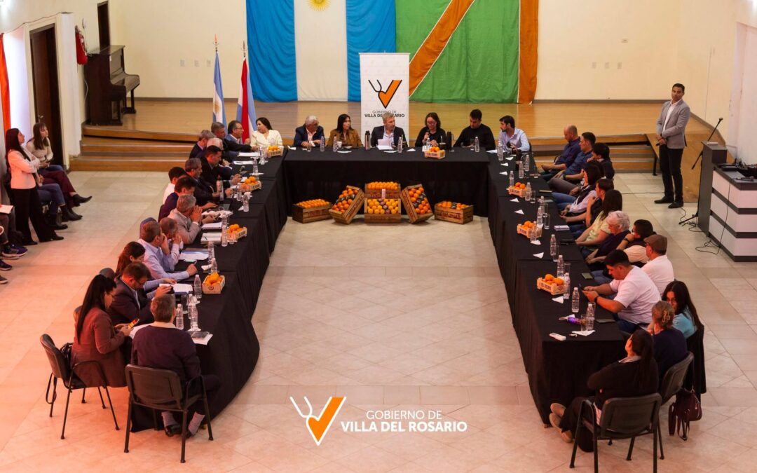 VISITA DEL GOBERNADOR FRIGERIO A VILLA DEL ROSARIO